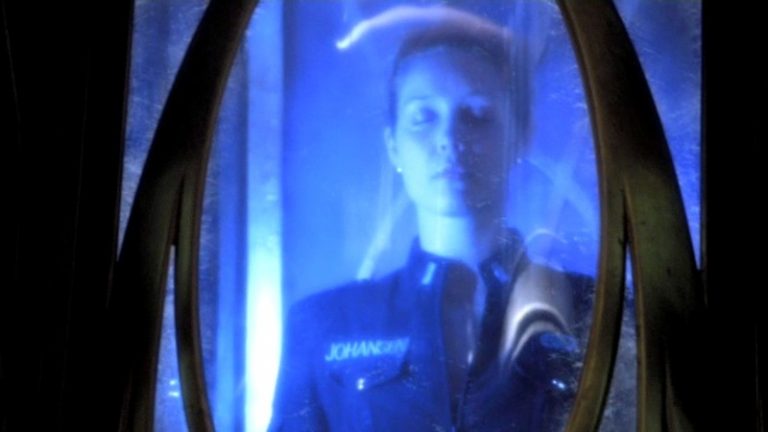 T.J. in stasis ("Gauntlet")