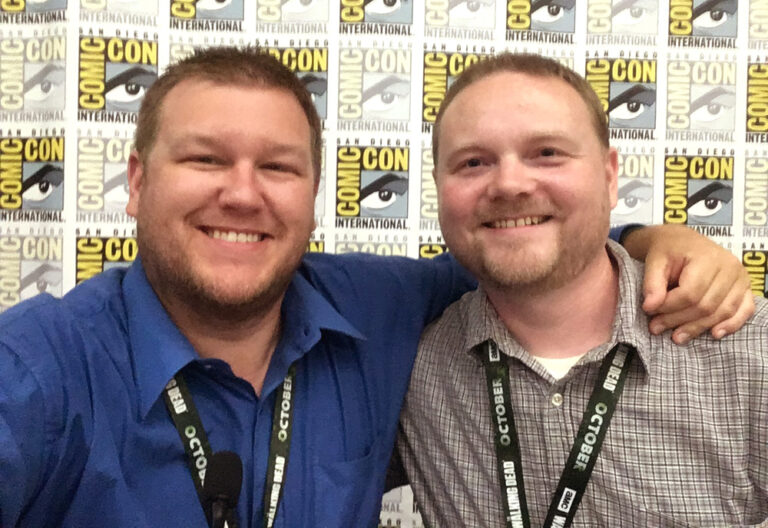 David and Darren at San Diego Comic Con in 2018