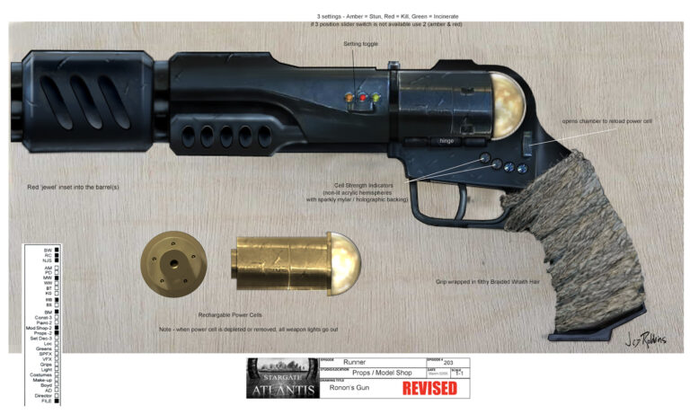 Ronon's gun (concept art)